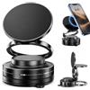 Hoadyush Supporto Magnetico Cellulare Auto - 360° Rotazione Pieghevole Supporto Auto per Magsafe, Porta Cellulare Auto Magnetico, Compatibile con iPhone 12-16, Galaxy S25 Ultra, Xiaomi 15, Huawei