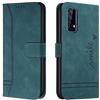 Bravoday Cover per Realme 7 4G / Realme Narzo 20Pro, Flip Custodia in Pelle PU Portafoglio Custodia per Realme 7 4G / Realme Narzo 20Pro, con Slot per Schede, Verde
