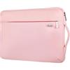 Voova Custodia per Computer Portatile da 15 Pollici - Protezione a 360° per MacBook Air 15/M2 A2941 2023, Microsoft Surface Laptop 5/4/3, MacBook Pro A1990 A1707 - Rosa