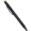 NEO+ Pennino capacitivo in alluminio, finitura nera opaca, compatibile con touch screen da 14 cm, design 2 in 1 con punte argentate, arancioni, oro, con ricarica e custodia, colore: nero opaco