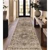 Homcomodar Tappeto Corridoio Nero Marrone 80x300cm Tappeti Passatoia Lungo Cucina Lavabile in Lavatrice Antiscivolo Tapette Camera da Letto Scendiletto Cameretta Ufficio Pelo Corto Carpet