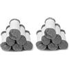 TsuFantisi T/F 12 Pezzi (6 Gruppi) Accessori Per Tosima W2/W3 Robot Pulizia Finestre, Lavabile e Riutilizzabile Panno di Pulizia Finestra Pulitore Wet Mop