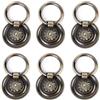 Gad2go 6 Pack Drawer Ring Pull Handles 1.77 Inch Vintage Antique Ring Pull Handle for Dresser Cabinet Cupboard Drawer Pull Handles Knobs,Bronze