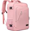 WENIG Zaino Ryanair 40x30x20 Bagaglio a Mano per EasyJet Wizzair Eurowings Zaino da Viaggio Aereo 24L Borsa da Cabina per Voli,14 Pollici Zaino Porta PC con Caricatore USB Zaino da Viaggio per Donna,Rosa