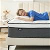 Bednew Materasso 90 x 200 cm, materasso a molle H3 altezza 31 cm, materasso ortopedico a molle insacchettate a 7 zone, con strato di memory foam, 101 notti di prova, sonno di raffreddamento