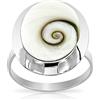 PLANETYS - Anello Occhio di Santa Lucia Shiva Argento Sterling 925 - Dimensione Regolabile