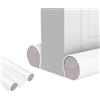 MAGIC SELECT Paraspifferi Sottoporta e Finestre da 80 a 90 cm, Doppia Guarnizione in Similpelle, Regolabile tra 32 e 94 cm. Isolamento Acustico, Riduzione Freddo/Calore, Antivento, Luce, Polvere, Insetti.