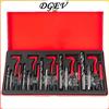 DGEV Kit di Riparazione Filetti DGEV 131 Pezzi con Inserti Helicoil, Inserti Filettati, Maschi e Punte per Forare per M5 M6 M8 M10 M12