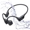 DOOGEE BoneAir Cuffie Wireless a Conduzione Ossea per Nuoto, Sport, IP68 Impermeabili con Microfono per Chiamate e Musica, 64GB