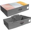 SYEXDZON Contenitori Sottoletto, Pannelli Laterali e Base in PP, 80*40*15cm