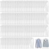 GBKDQQ 100 sacchetti per vestiti, in plastica trasparente, antipolvere, per abiti, abiti, camicie, 60 x 100 cm
