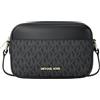 Michael Kors Jet Set Small Signature Logo Camera Crossbody Bag Black