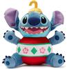 Disney Store Peluche ufficiale Stitch Holiday - Lilo & Stitch - Peluche di Natale - Peluche Disney da 35,5 cm - Caratteristiche Costume ornamentale natalizio con accenti metallici