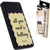 Fisura - Power bank 10 000 mAh au design original "All you need is battery". Chargeur portable compatible iPhone, Android, tablette et AirPods, idéal en voyage