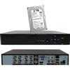 RVT SECURITY DVR 8 canali NVR IP ibrido 5MP XVR 6 IN 1 H265 CLOUD XMEYE CON HDD fino a 2TB
