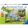 Ravensburger Dinosauri (Formato Differente) - Puzzle 60 Pezzi, Multicolore