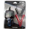 Topdon Tester per batterie auto TOPDON BT100-A, tester per batterie auto 12V con 100-2000 CCA Test della batteria Test della manovella Test del sistema di ricarica per auto ATV SUV autovetture-autocarri barche, nero