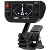 KORG AW-OTB Clip-On Tuner Black OLED Display Bass Tempo Detection Strobe Mode