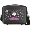 Kuromi Joumma Sanrio Kuromi Retro Pop Trousse Adattabile Nero 29x21x15 cm Rigido ABS 9.1L 0.8 kg