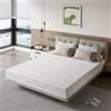 Novilla Materasso Memory Foam Matrimoniale 160x190, 7 Zone Ergonomico con Schiuma a Onde e Fibra di Bambù, Antiallergico, Durezza Media, Traspirante, Altezza 18cm
