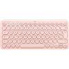 Logitech K380 Tastiera Bluetooth Multidispositivo per Mac, Sottile e Compatta, Easy-Switch fino a 3 Dispositivi, Compatibile con macOS, iOS, iPadOS, Layout Italiano - Rosa