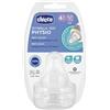 Chicco Tettarella Perfect5 In Silicone Flusso Regolare +4 Mesi 2 Pezzi