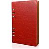 SIMDAO A5 Leather Notebook Refillable Recycled Journal 6 Holes Rings Loose Pocket Leather Refillable Hardcover Diary Notebook for Travel Girls Boys Women Men Adults