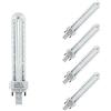 TECNOLUX EURO-Lampadina Led 2U Tube G24 4200K Neutral Light 13W 49627 (Pack 5)