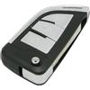 BROVACS Guscio chiave modificato aggiornato compatibile con Volkswagen Golf Polo Tiguan Touran Jetta Passat Skoda Seat 3 pulsanti Keyless Entry Flip Remote Key Case Fob SS8201B