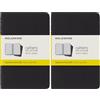 Moleskine Cahier Journal, Set di 6 Quaderni con Pagine a Righe, Copertina in Cartone con Cucitura in Cotone Visibile, Colore Nero, Pocket, 64 Pagine