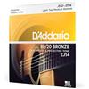 D'Addario Corde per Chitarra Acustica | Set di Corde Acustica EJ14 | EJ 80/20 BRZ RND WND, 12-56