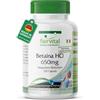 fairvital Betaina HCl 650 mg, 120 capsule, capsule di betaina cloridrato, con pepsina, ALTO DOSAGGIO