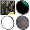 K&F CONCEPT Nano-X Filtro ND1000 (10 stop) per obiettivo da Anelli Adattatori, Tappo Magnetico in Metallo (82mm, magnetica)