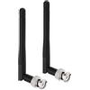ECSiNG 2 antenne UHF nere ABS radio antenne microfono wireless compatibili con ricevitore Sennheiser EW100 EW300 EW500 G3 con connettore BNC
