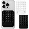 THQAE Supporto Telefono Autoadesivo Ventosa in Silicone, Supporto Cellulare Ventoso, Porta Telefono Antiscivolo, Compatibile con Smartphone per Visione Verticale e Orizzontale (Grigio e Bianco)