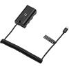 HangTon 9V 12V PD USB C a NP-F970 F570 F550 Dummy Battery DC Coupler Adattatore di alimentazione per Atomos Shogun Inferno Ninja Monitor, luce LED