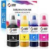 SUPERSUBINK Inchiostro Sublimazione per Epson Ecotank ET-2876 ET-1810 ET-2826 ET-2861 ET-2870 ET-2871 ET-2865 ET-15000 ET-2810 ET-2856 ET-2870, Inchiostro a Sublimazione