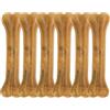 Nobleza - Osso per Cani 25 cm (6 Pezzi), Ossa in Pelle di Bue Pressata Gusto Manzo, Snack Masticabile per Igiene Dentale e Passatempo, Masticativi Naturali per Cani Grandi