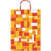 Rex-Sadoch Borsa shopper Rex-Sadoch Allegra Mattoncini su kraft bianco - 26x12x36 cm rosso/arancio - conf. 25 pz - SDF26-274J