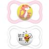 Mam Air Flow Succhietto in silicone 6 mesi+ 2 pezzi rosa