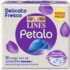 Fater Lines Petalo Blu Lungo con Ali Ultrasottile 10 pezzi
