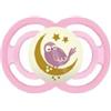 Mam Perfect Night Succhietto rosa in silicone per bambini sopra i 16 mesi 1 pezzo
