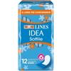 Lines Idea Sottili Assorbente esterno anatomico ipoallergenico ripiegato con ali 12 pezzi
