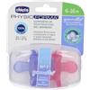 Chicco PhysioForma Gommotto 6-16 mesi 2 pezzi rosa/viola