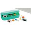 S. A. Consulting&trading Pillolbox 7giorni mini Contenitore porta pillole settimanale tascabile 3 scomparti