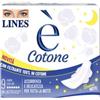 Fater Lines E' Cotone con Ali Assorbente Esterno Notte 9 pezzi