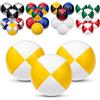 Juggle Dream Set di 3 Palline da Giocoleria Professionali, con Video di Apprendimento Online, Perfette per Principianti ed Esperti (Bianco/Giallo)
