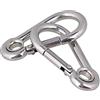 SYDARSYN Moschettone M5-M12 Moschettoni in Acciaio Inox con Ditale per Viaggi, Campeggio, Escursionismo, Pesca,Portachiavi, Guinzaglio per Cani