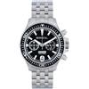 Breil, Collezione Manta P.R.O., Orologio Uomo, Cronografo Uomo in Acciaio Personalizzabile con Incisione, Movimento al Quarzo, Chiusura Diver Regolabile 14-21 cm, Resistente all'Acqua, Silver-Blu