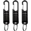 KeySmart MagConnect Pro - Moschettone magnetico per chiavi dell'auto, portachiavi staccabile a sgancio rapido, portachiavi da uomo EDC, resistente, nero (confezione da 3)